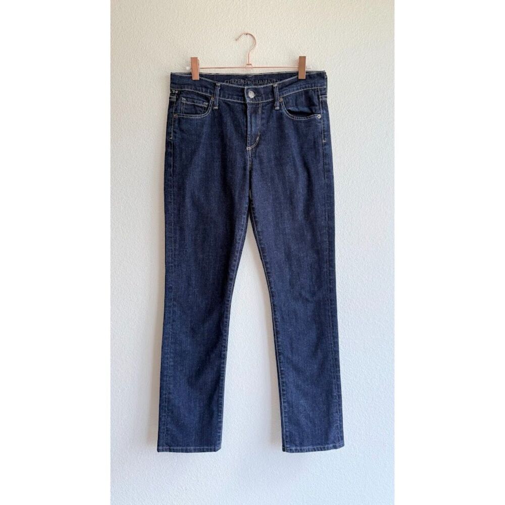 Citizens of Humanity Elson Medium Rise Straight Leg Jeans in Indigo Blue size 28